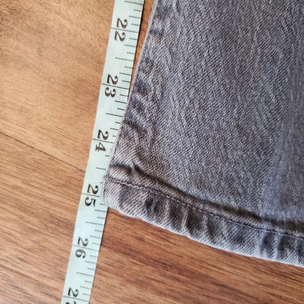 Lucky Brand Size 16/33 90s Loose High Rise Crop Gray Jeans - Picture 9 of 9